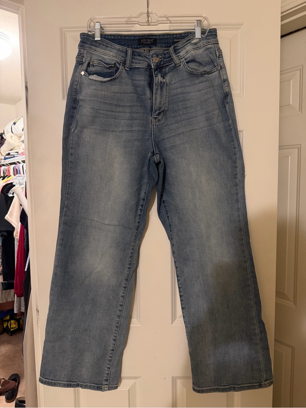 Judy Blue Light Blue High-Rise Wide Leg Jeans